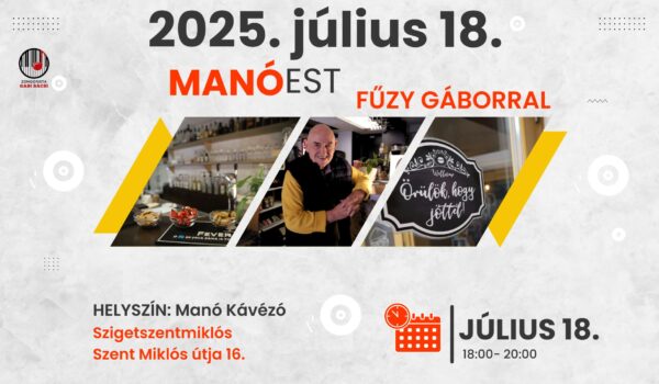 MANÓEST Fűzy Gáborral július 18-án